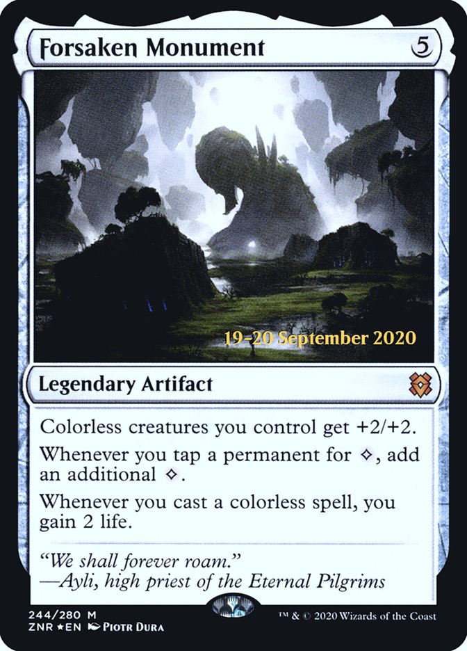 Forsaken Monument  [Zendikar Rising Prerelease Promos] | Good Games Adelaide SA
