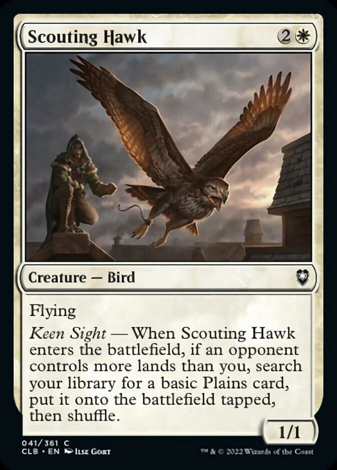 Scouting Hawk [Commander Legends: Battle for Baldur's Gate] | Good Games Adelaide SA