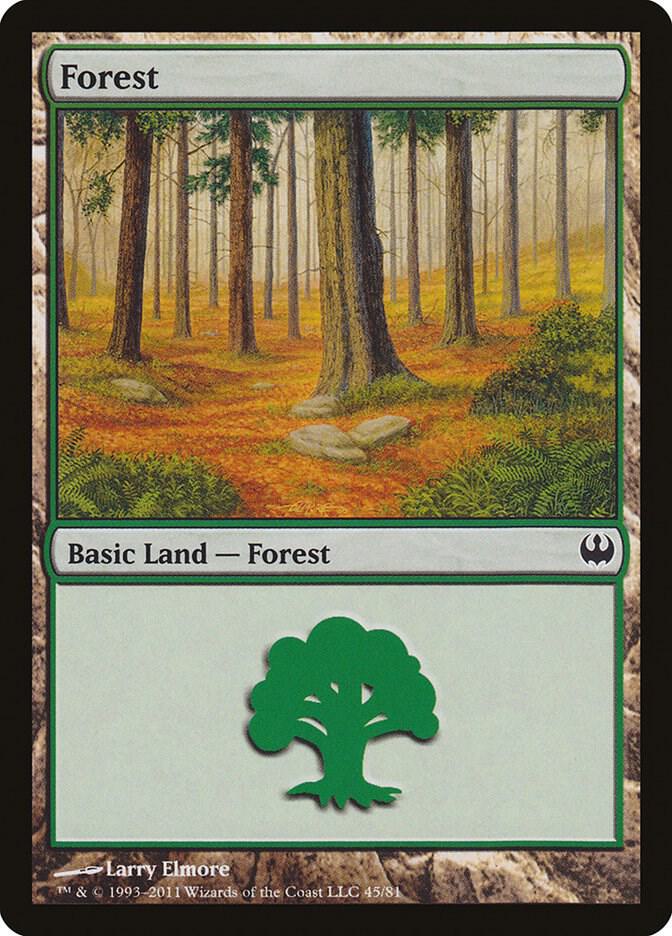 Forest 45 (Duel Decks: Knights vs. Dragons)  | Good Games Adelaide SA