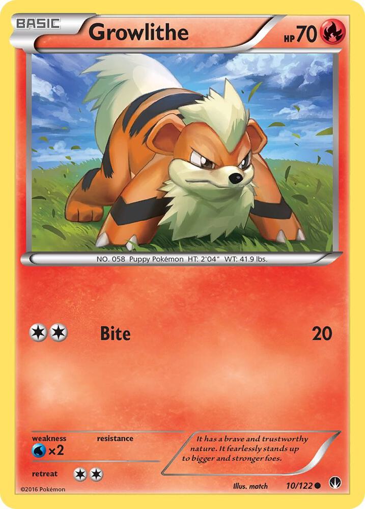 Growlithe 10/122 (XY - BREAKpoint)  | Good Games Adelaide SA