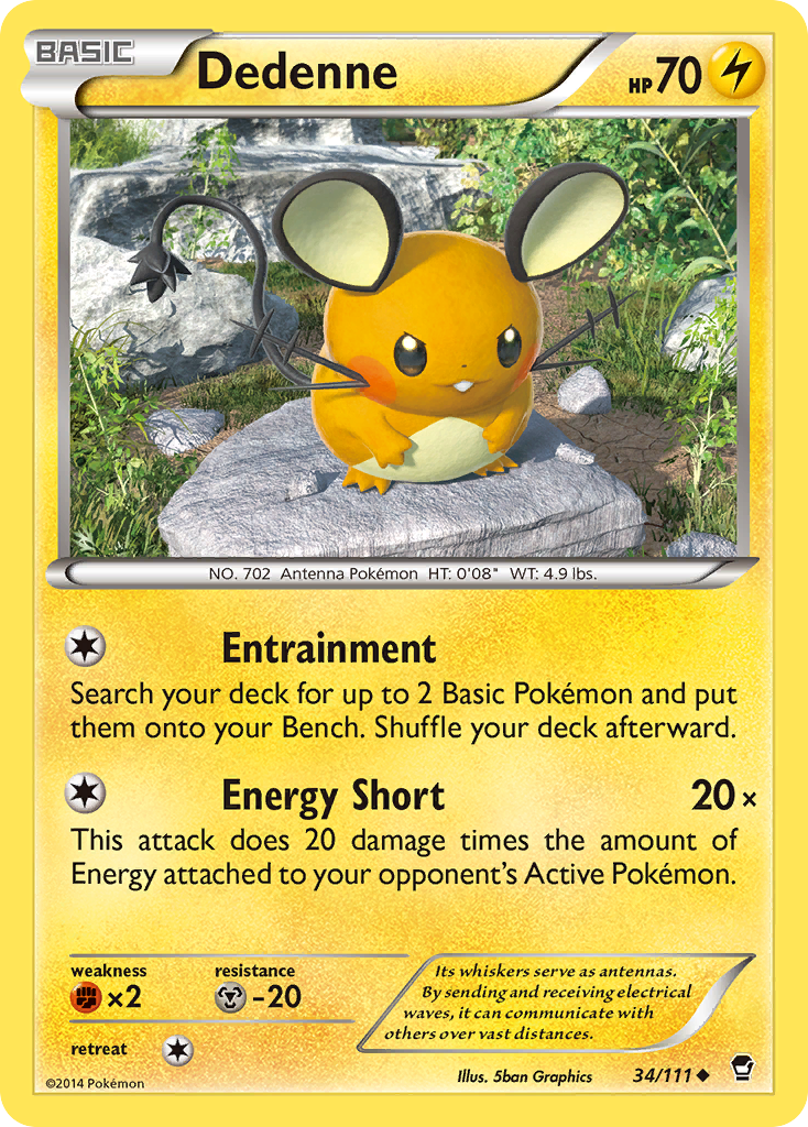 Dedenne (34/111) [XY: Furious Fists] | Good Games Adelaide SA