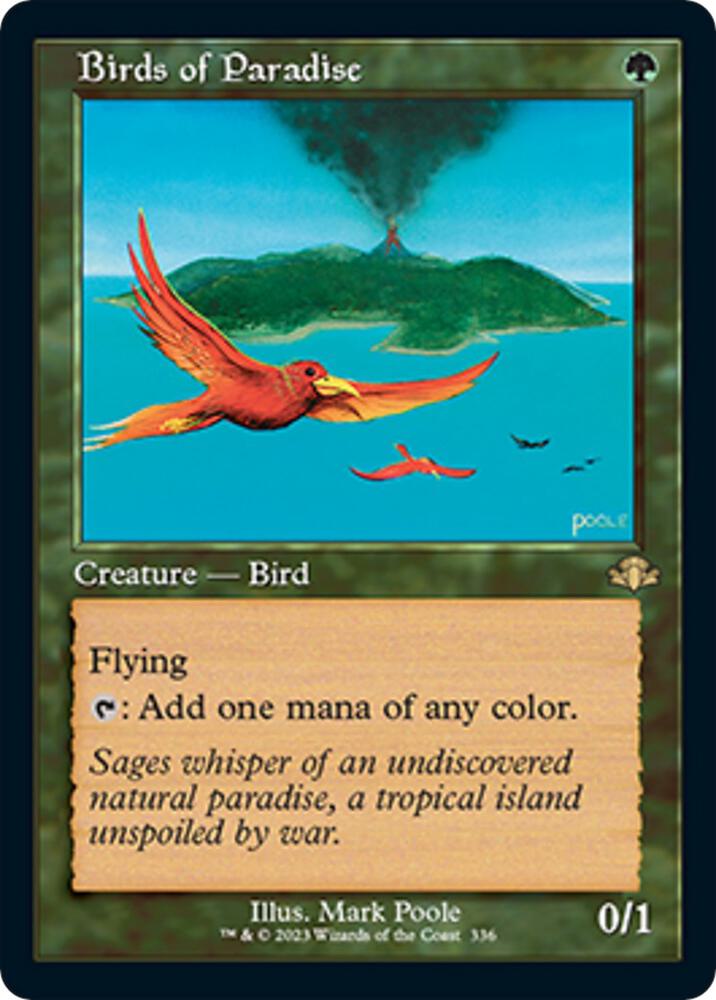 Birds of Paradise 336 (Dominaria Remastered)  - Retro Foil | Good Games Adelaide SA