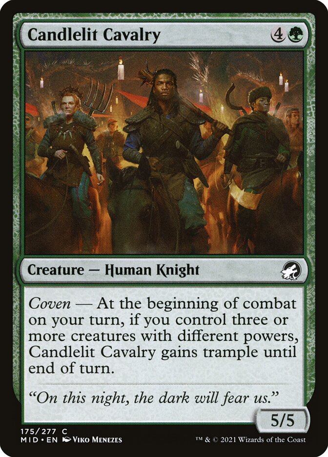 Candlelit Cavalry 175 (Innistrad: Midnight Hunt)  - Foil | Good Games Adelaide SA
