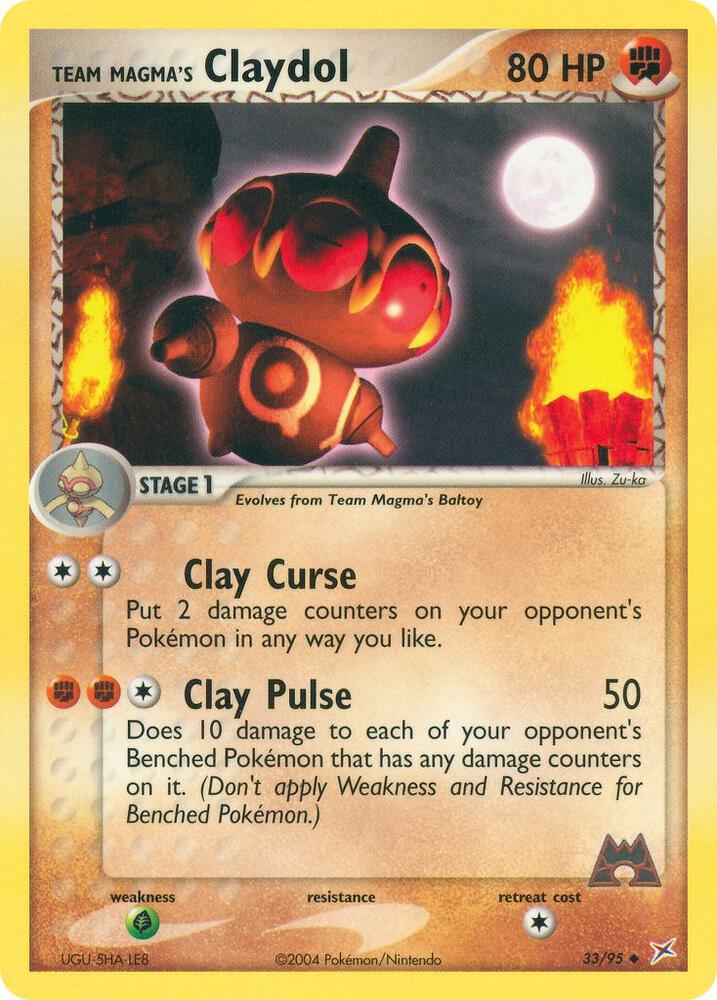 Team Magma's Claydol 33/95 (Team Magma vs Team Aqua)  - Reverse Holofoil | Good Games Adelaide SA