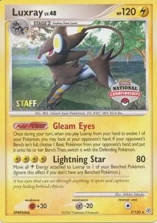 Luxray 7 130 National Championships Staff 007/130 (League & Championship Cards)  | Good Games Adelaide SA