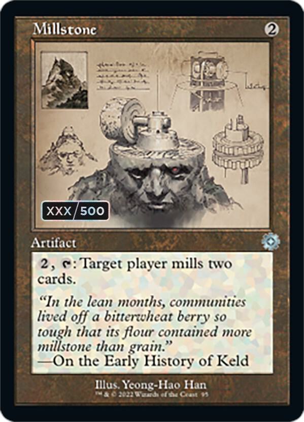 Millstone Schematic Serial Numbered 95 (The Brothers' War: Retro Frame Artifacts)  - Foil | Good Games Adelaide SA