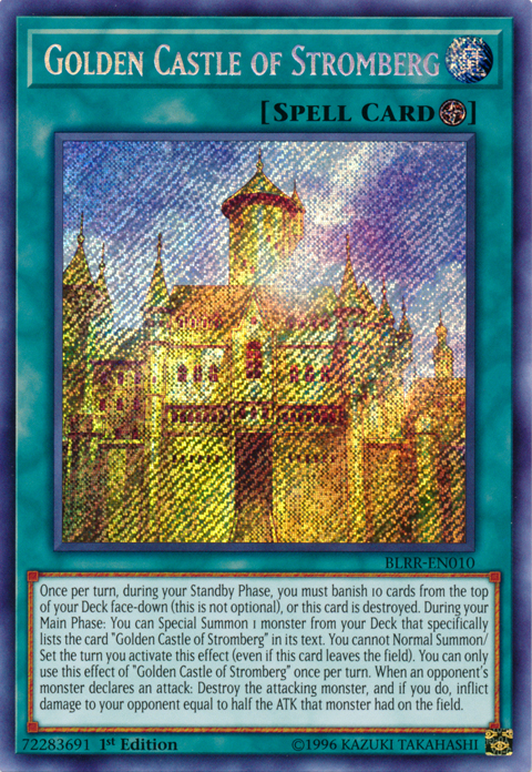 Golden Castle of Stromberg [BLRR-EN010] Secret Rare | Good Games Adelaide SA