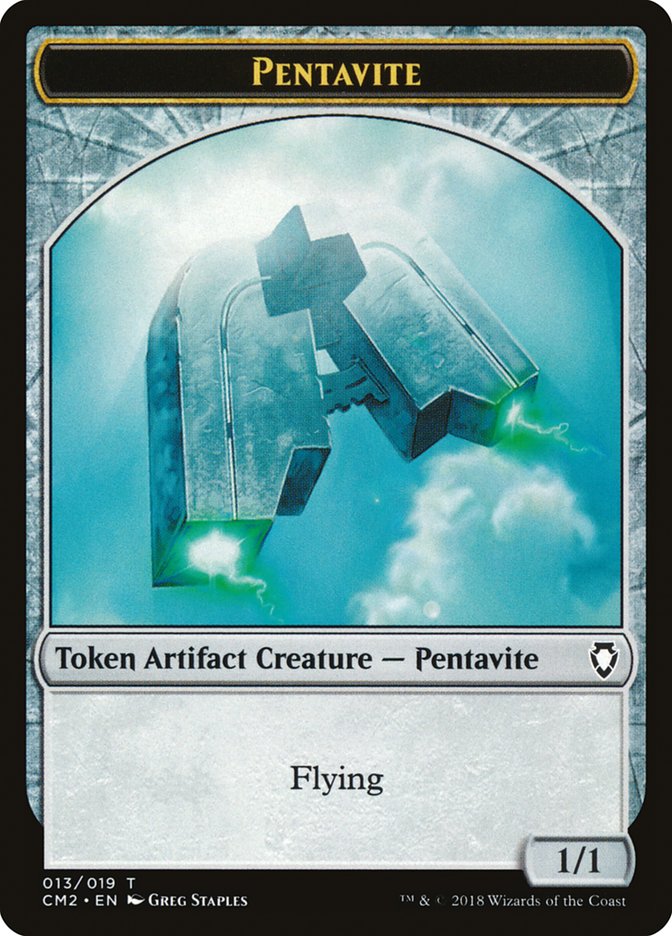 Pentavite Token [Commander Anthology Volume II Tokens] | Good Games Adelaide SA