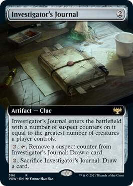 Investigators Journal Extended Art 396 (Innistrad: Crimson Vow)  - Foil | Good Games Adelaide SA