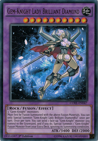 Gem-Knight Lady Brilliant Diamond [CORE-EN047] Ultra Rare | Good Games Adelaide SA