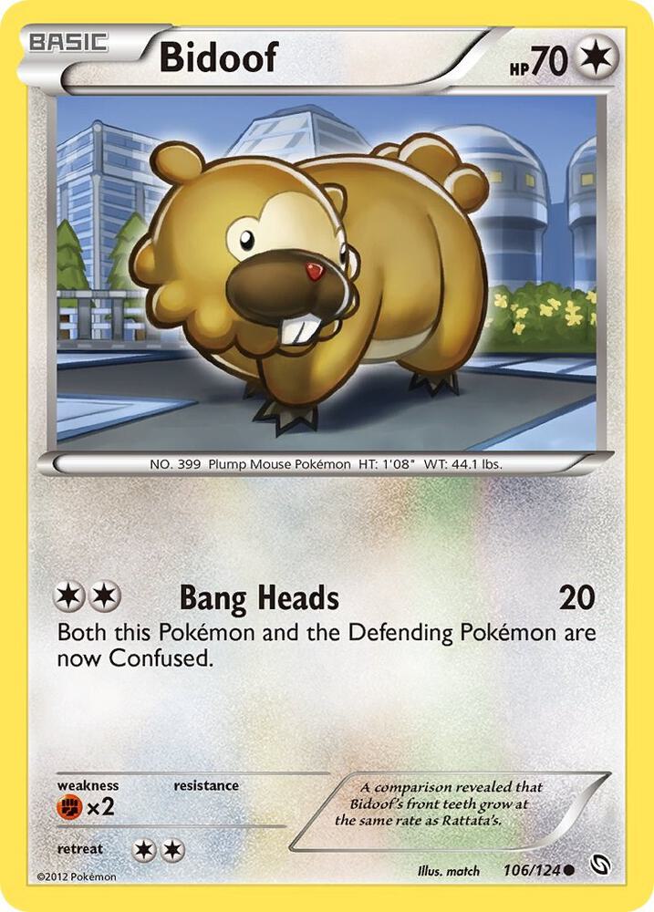 Bidoof 106/124 (Dragons Exalted)  | Good Games Adelaide SA