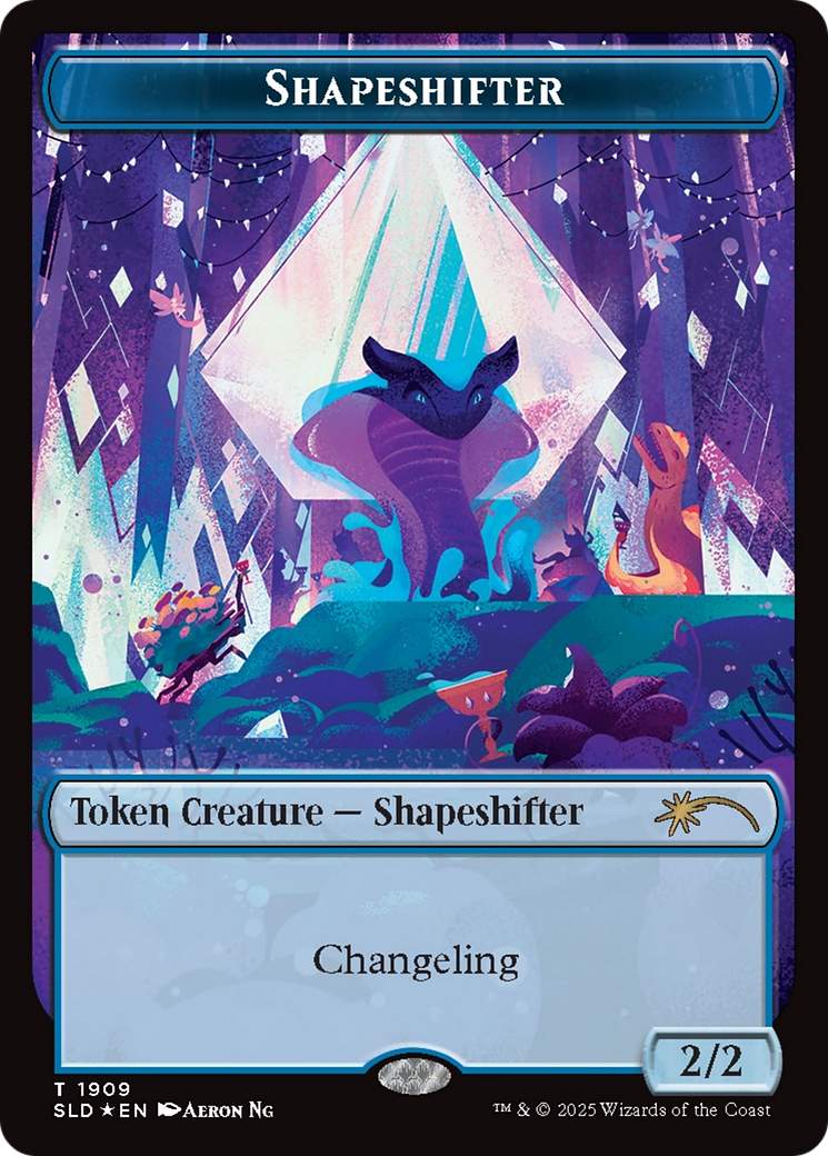 Shapeshifter Token (1909) (Double Rainbow Foil) [Secret Lair Drop Series] | Good Games Adelaide SA