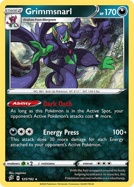 Grimmsnarl 125 192 Non Holo 125/192 (Deck Exclusives)  | Good Games Adelaide SA