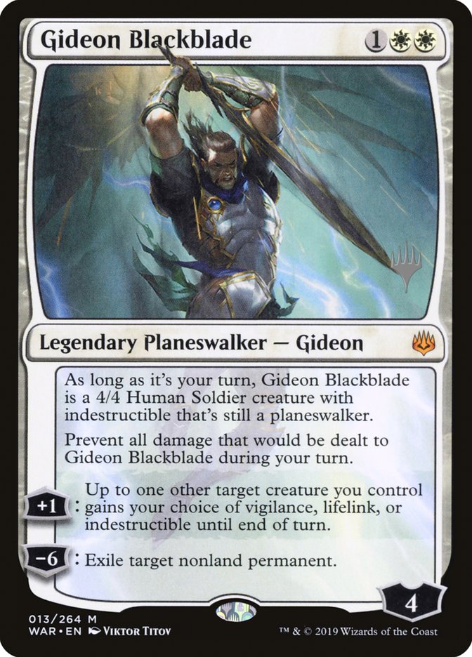 Gideon Blackblade [Promo Pack: Throne of Eldraine] | Good Games Adelaide SA