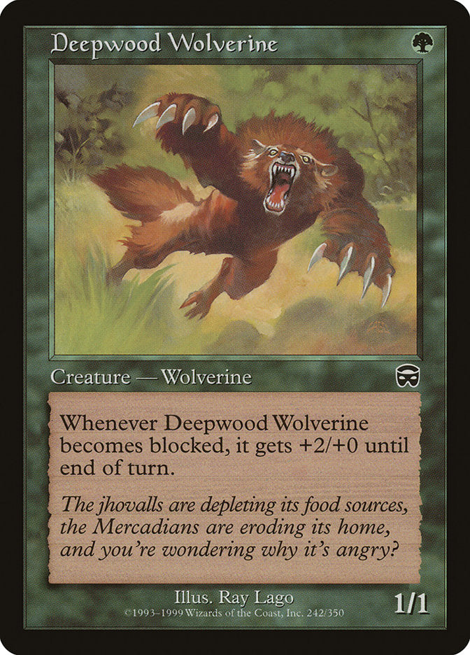 Deepwood Wolverine 242 (Mercadian Masques)  | Good Games Adelaide SA