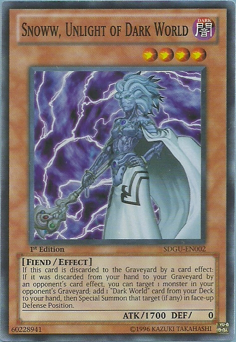 Snoww, Unlight of Dark World [SDGU-EN002] Super Rare | Good Games Adelaide SA
