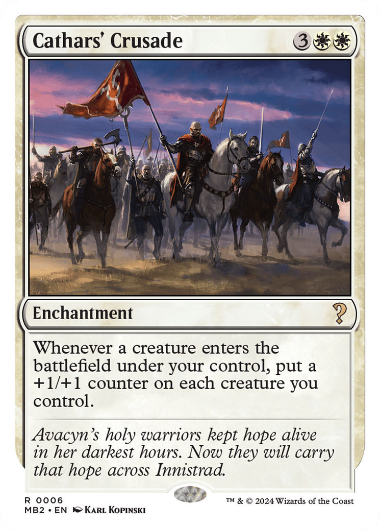 Cathars' Crusade (White Border) [Mystery Booster 2] | Good Games Adelaide SA