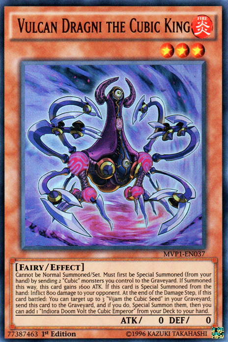 Vulcan Dragni the Cubic King [MVP1-EN037] Ultra Rare | Good Games Adelaide SA