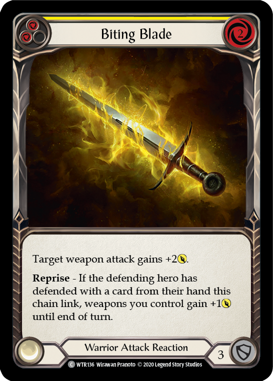 Biting Blade (Yellow) [U-WTR136] Unlimited Normal | Good Games Adelaide SA