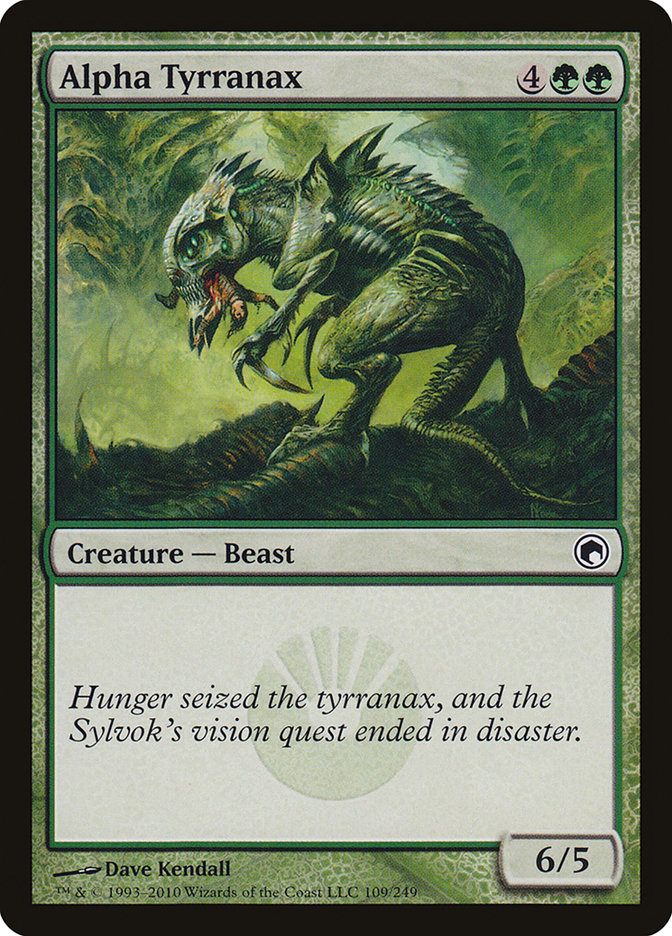 Alpha Tyrranax 109 (Scars of Mirrodin)  - Foil | Good Games Adelaide SA