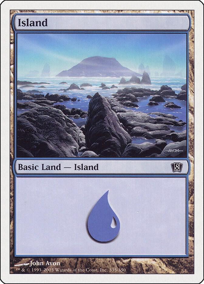 Island 335 335 (8th Edition)  - Foil | Good Games Adelaide SA