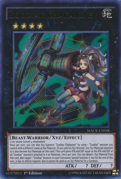 Zoodiac Chakanine [MACR-EN048] Ultra Rare | Good Games Adelaide SA