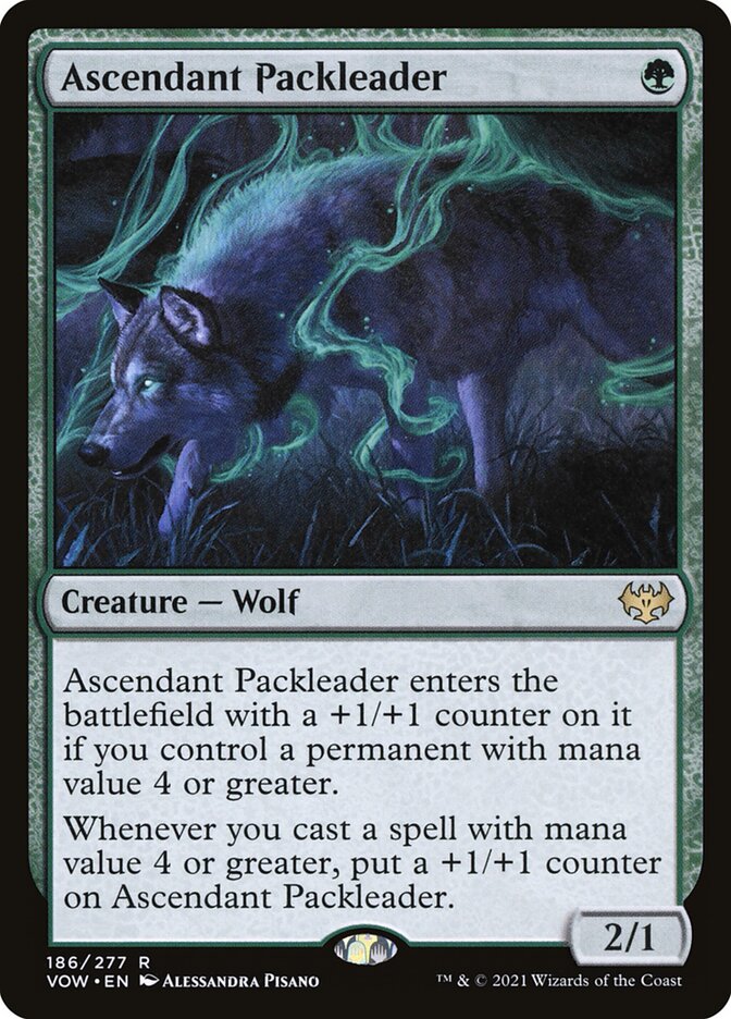 Ascendant Packleader 186 (Innistrad: Crimson Vow)  - Foil | Good Games Adelaide SA