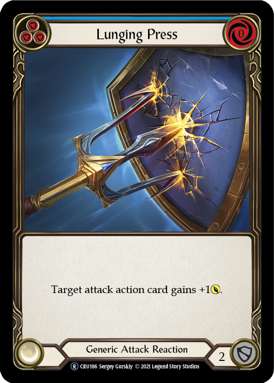 Lunging Press [U-CRU186-RF] Unlimited Rainbow Foil | Good Games Adelaide SA