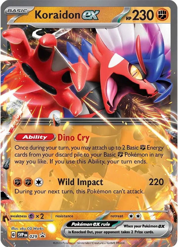Koraidon ex 029 (SV: Scarlet & Violet Promo Cards)  - Holofoil | Good Games Adelaide SA