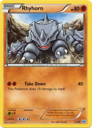 Rhyhorn (15/30) [XY: Trainer Kit 2 - Latios] | Good Games Adelaide SA
