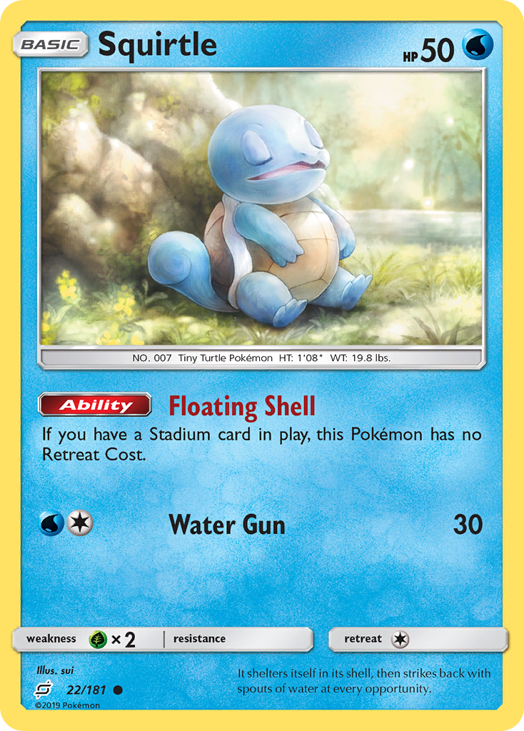 Squirtle (22/181) [Sun & Moon: Team Up] | Good Games Adelaide SA