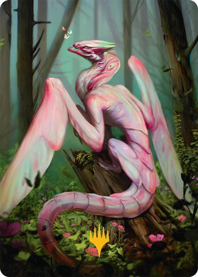 Bloomvine Regent Art Card 46 54 Gold Stamped Planeswalker Symbol 46 (Art Series: Tarkir: Dragonstorm)  | Good Games Adelaide SA