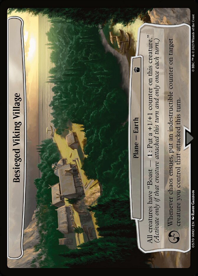 Besieged Viking Village 570 (Planechase: Universes Beyond: Doctor Who)  | Good Games Adelaide SA