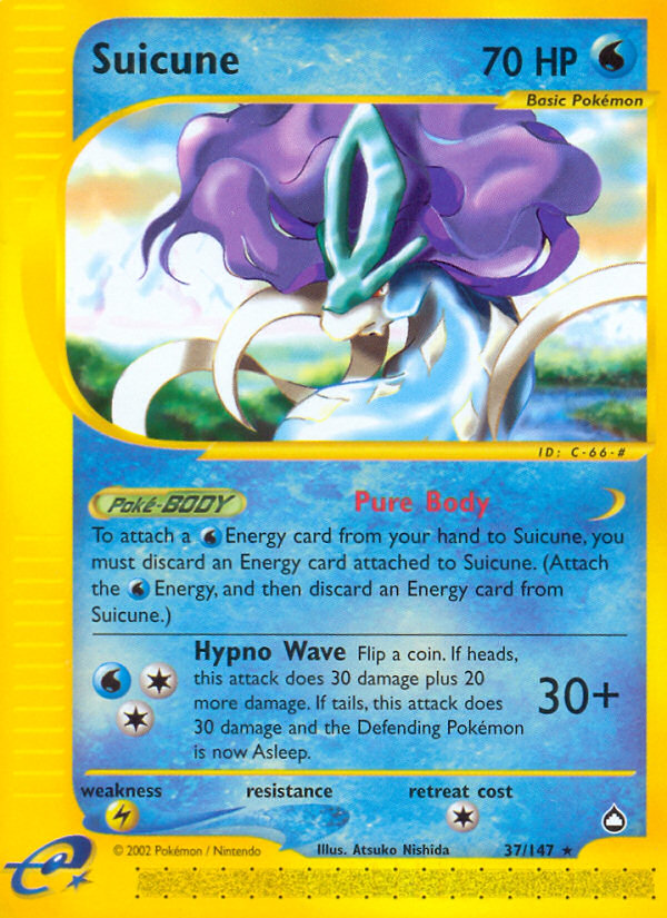 Suicune (37/147) [Aquapolis] | Good Games Adelaide SA