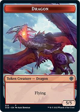 Dragon Double Sided Token 16 (Starter Commander Decks)  | Good Games Adelaide SA