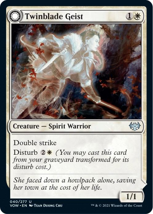 Twinblade Geist 40 (Innistrad: Crimson Vow)  - Foil | Good Games Adelaide SA