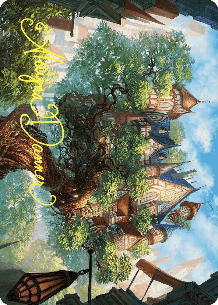 Edgewall Inn Art Card Gold Stamped Signature 46 (Art Series: Wilds of Eldraine)  | Good Games Adelaide SA