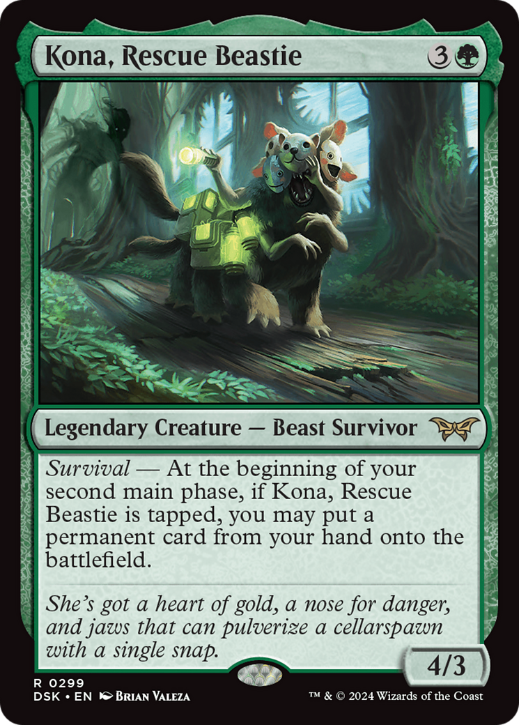 Kona, Rescue Beastie (0299) [Duskmourn: House of Horror] | Good Games Adelaide SA