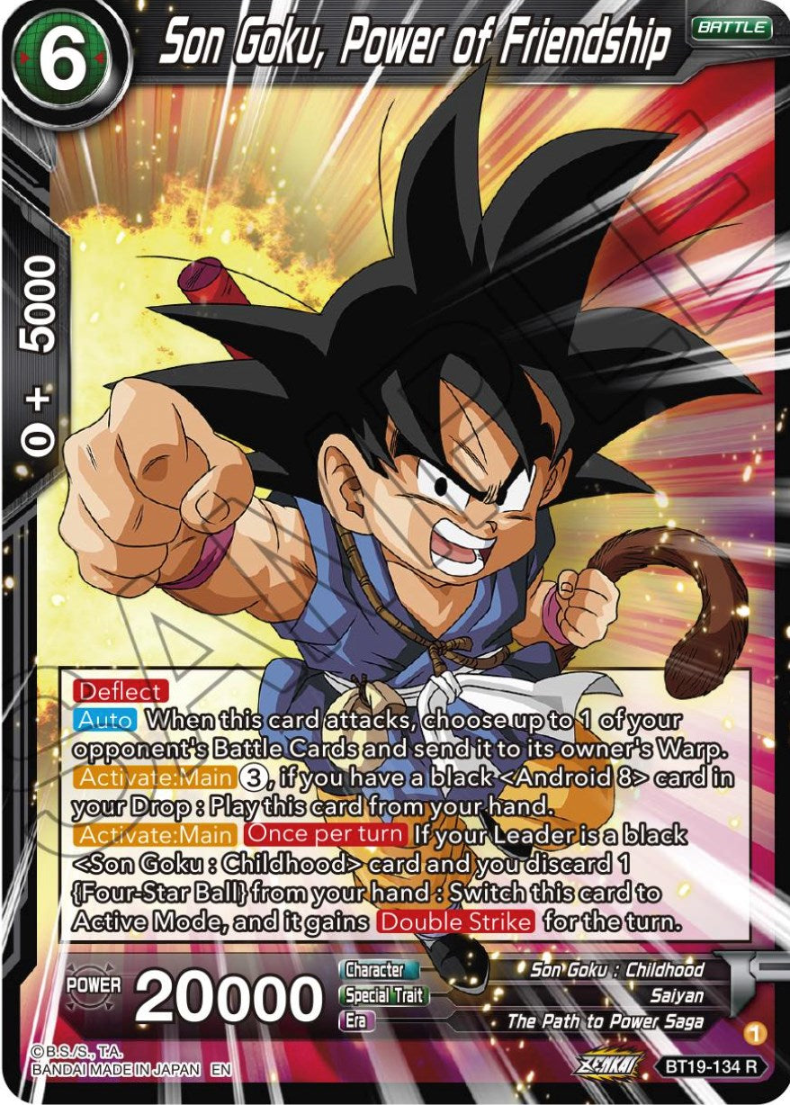 Son Goku, Power of Friendship (BT19-134) [Fighter's Ambition] | Good Games Adelaide SA