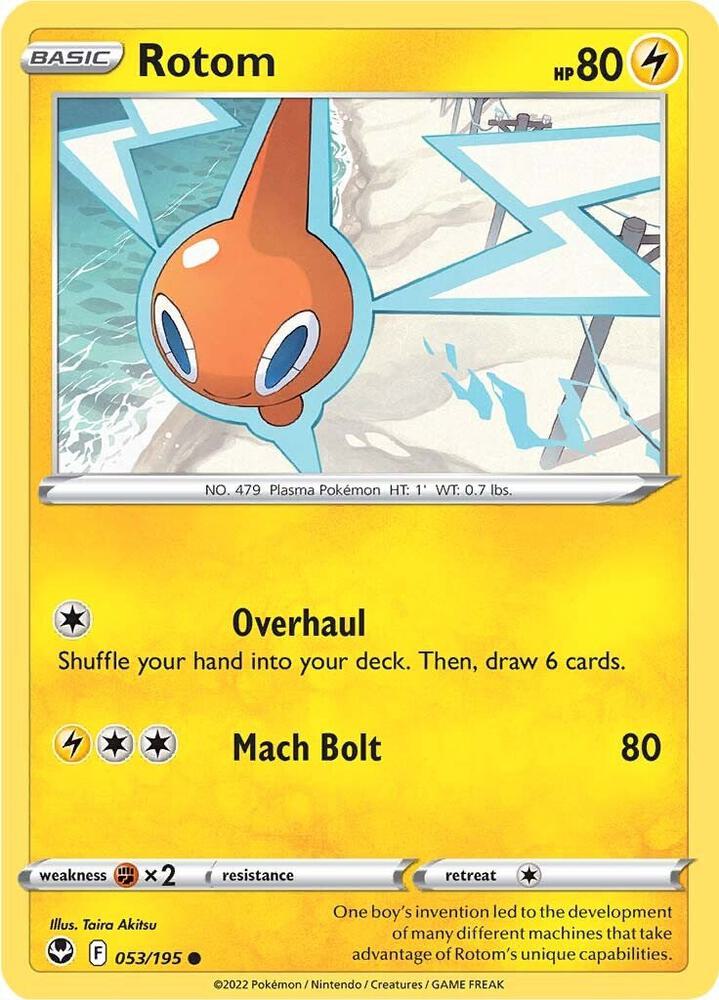 Rotom 053/195 (SWSH12: Silver Tempest)  | Good Games Adelaide SA