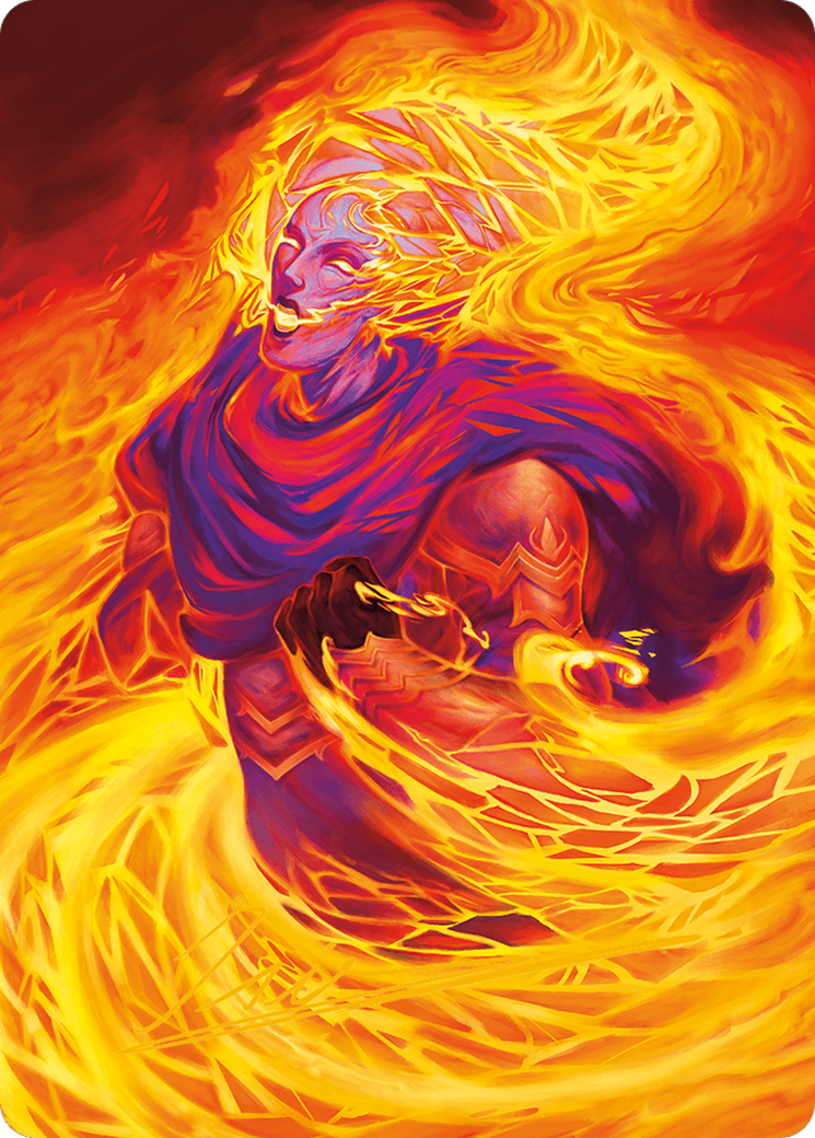 Flare of Duplication Art Card (Gold-Stamped Signature) [Modern Horizons 3 Art Series] | Good Games Adelaide SA