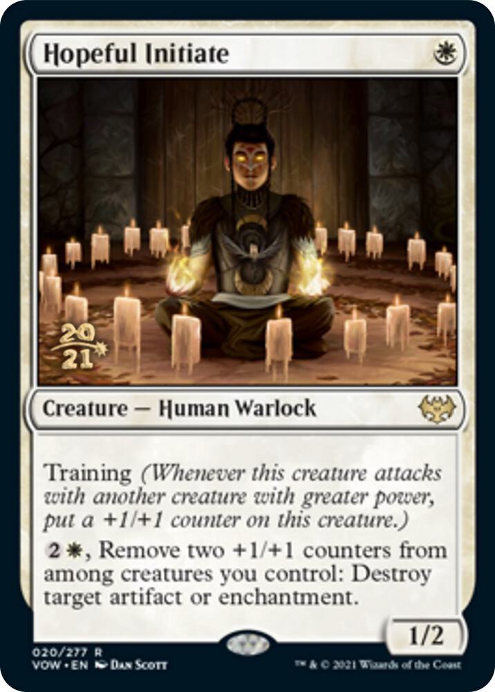 Hopeful Initiate 20 (Prerelease Cards)  - Foil | Good Games Adelaide SA