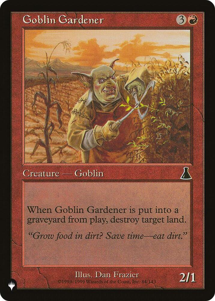 Goblin Gardener 84/143 (The List Reprints)  | Good Games Adelaide SA
