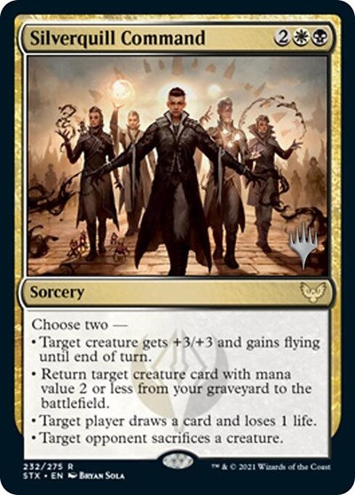 Silverquill Command (Promo Pack) [Strixhaven: School of Mages Promos] | Good Games Adelaide SA