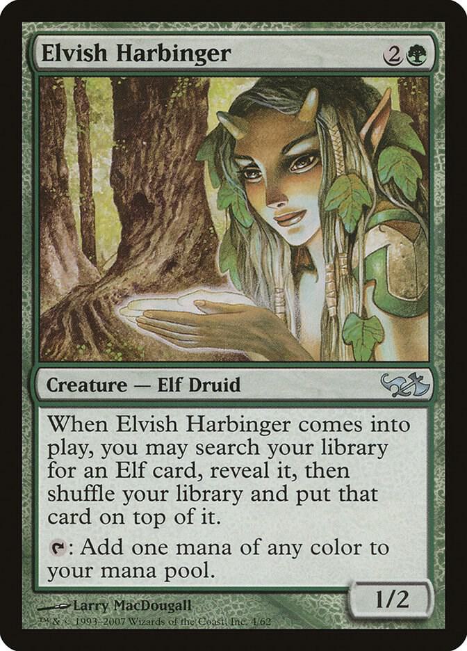 Elvish Harbinger 4 (Duel Decks: Elves vs. Goblins)  | Good Games Adelaide SA