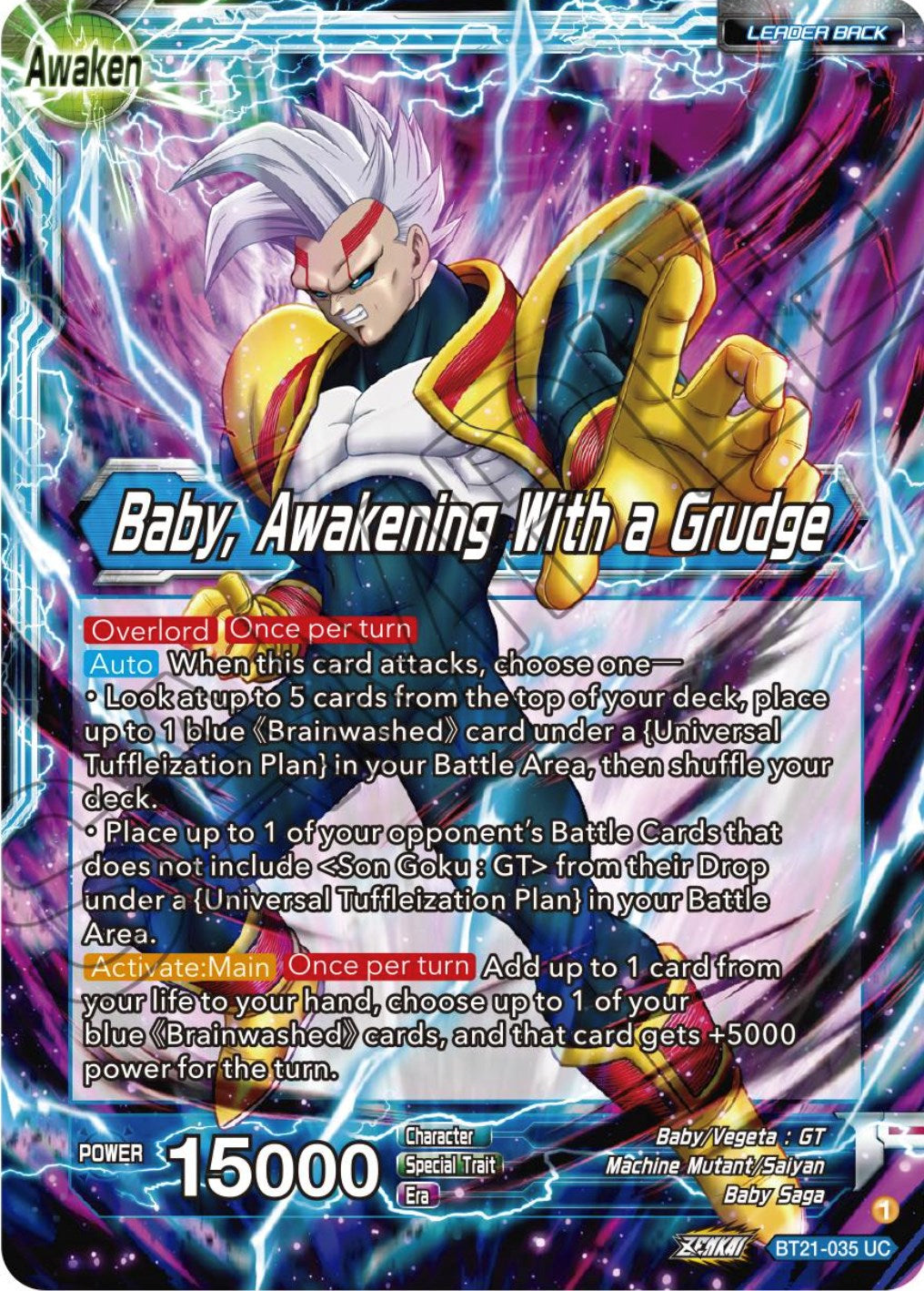 Baby // Baby, Awakening With a Grudge (BT21-035) [ZENKAI Series: Set 04] | Good Games Adelaide SA