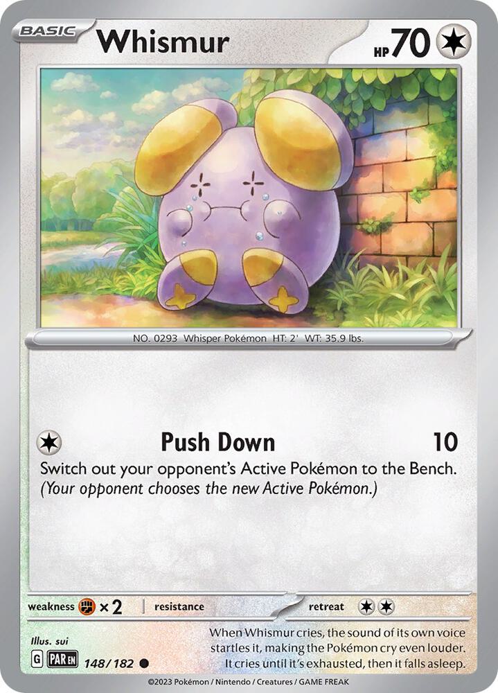 Whismur 148/182 (SV04: Paradox Rift)  - Reverse Holofoil | Good Games Adelaide SA