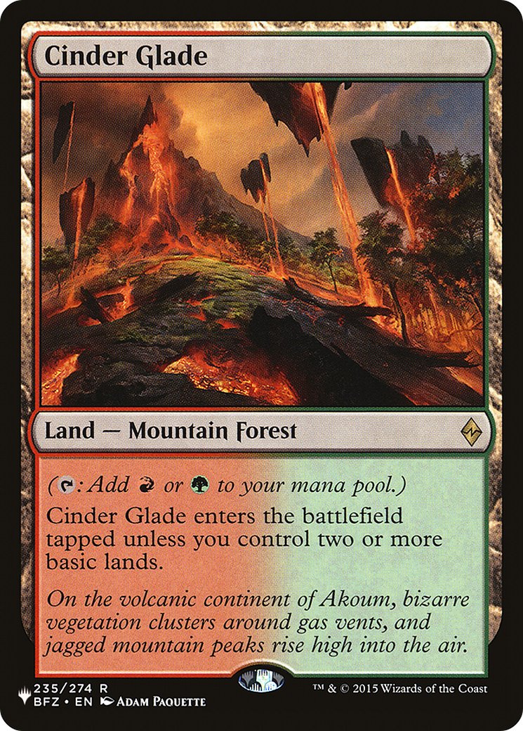 Cinder Glade [The List] | Good Games Adelaide SA