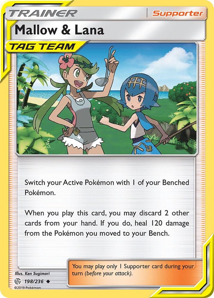 Mallow and Lana 198/236 (SM - Cosmic Eclipse)  | Good Games Adelaide SA