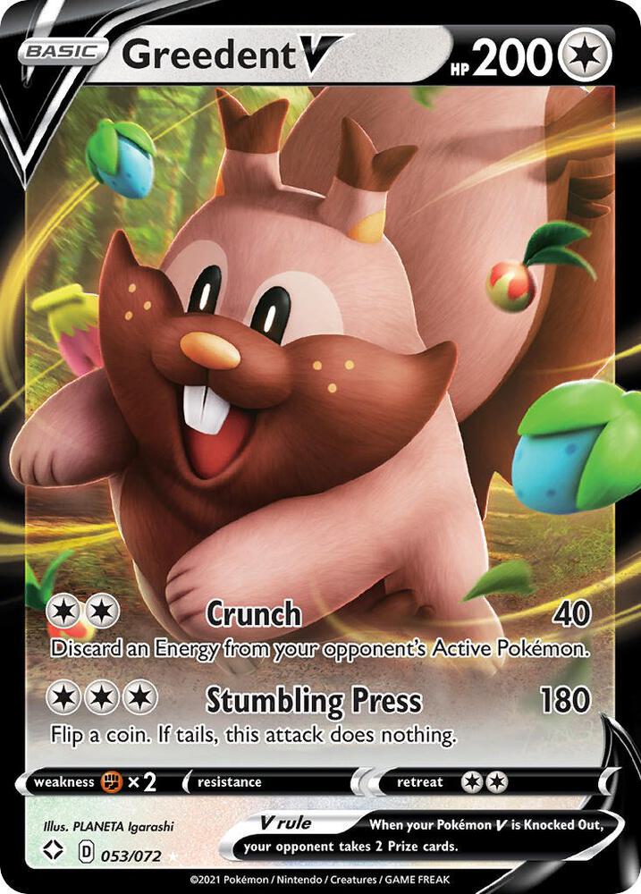 Greedent V 053/072 (Shining Fates)  - Holofoil | Good Games Adelaide SA